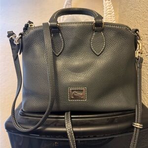 Dooney & Bourke Grey Leather Satchel